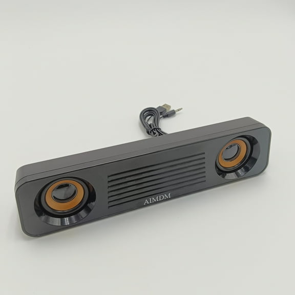AIMDM Soundbar speakers Black Soundbar Speaker for TV, Computer, Mobile Ohone, Outdoor