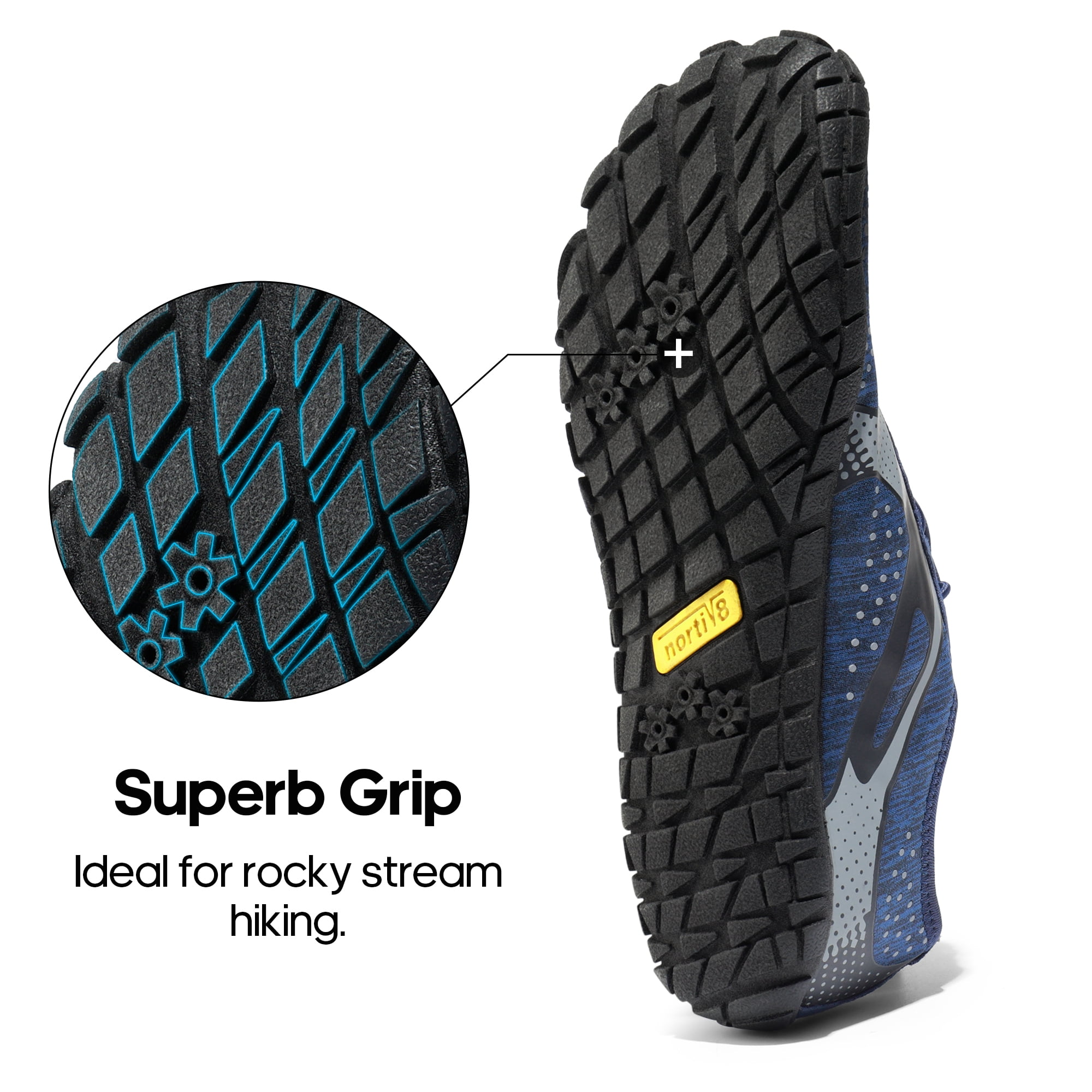 Racqua Water Shoes Quick Dry Barefoot Beach Aqua Sport Swim Surf Pool Hiking Diving Walking For