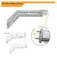 thumbnail image 4 of Chrome Mud Flap Hanger Pair Set 45 Degree Angled 30 Inch 2 inch Bolt Pattern, 4 of 5