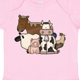 thumbnail image 4 of Inktastic Cute Horse, Sheep, Cow, Pig, and Rooster Farm Animals Boys or Girls Baby Bodysuit, 4 of 5