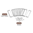 thumbnail image 3 of Metal Label Holders, 60x17mm 40Pack File Name Card Tag Label Frame, Silver Tone, 3 of 6