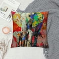 thumbnail image 2 of FUMJ Elephant Themed  Mandala Indian Elephant Modern Abstract Bohemian Hippie Throw Pillow Case,Home Bedroom Living Room Office Sofa Couch Bed Decor,Gifts for  Women Sister, 2 of 5