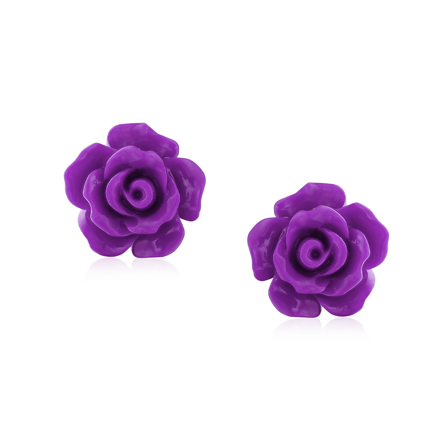 Purple Spring Stud Earrings - 20 Pack