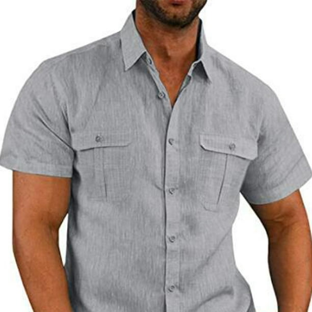 Walmart Camisas Hombre Manga Corta Xxl INSPIRE CHIC Camisa Con