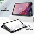 thumbnail image 6 of elitegadget Case for Nook 9" Lenovo Tablet (2024) / Lenovo Tab M9 (TB-310FU, 2023 Released) 9 Inch Display Tablet - Slim Lightweight Trifold Shell Stand Cover Case + 1 Random Stylus (Navy Blue), 6 of 6