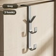 thumbnail image 3 of SharkTRUE Over The Door Hooks, Heavy Duty Carbon Steel Door Hanger Over Door Coat Hooks for Bedroom Coats Hanging, Clothes, Towel, Hats, Bags, 3 of 9