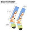 thumbnail image 2 of Silaia Bluey Print Socks For Women Men,Crew Socks,Sporty Calf Socks,Casual Socks, Design Socks for Hiking, Sport, 2 of 6