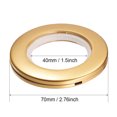 thumbnail image 4 of Uxcell 1.7 inch Inner Dia Curtain Grommets Plastic Gold Tone 12 Pack, 4 of 5