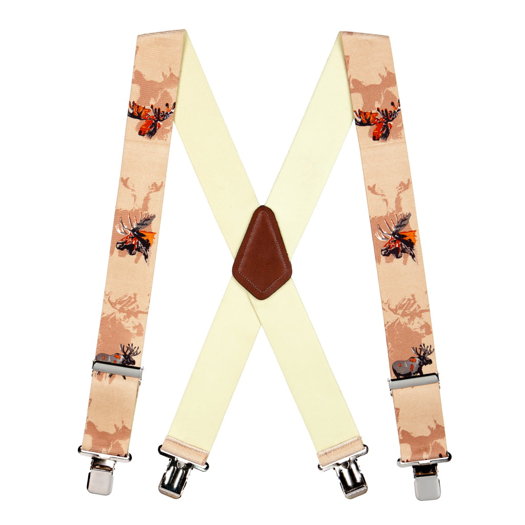 Construction Clip Details about   Fly Fish on Tan Suspenders 