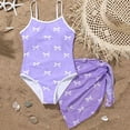 thumbnail image 5 of Zshosam Girls Swimsuits Girls Swimsuit Ribbed One Piece Bathing Suit Adjustable Straps Teen Swimwear Size 10T 11T,(Purple 10-11 Years), 5 of 7