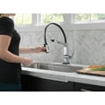 thumbnail image 6 of Delta Pivotal Single Handle Exposed Hose Kitchen Faucet with Touch2O Technology, Chrome, 6 of 7