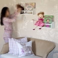 thumbnail image 7 of Wallniture Lissa Set of 2 White Floating Shelf Wall Bookcase Nursery Decor Toy Storage 16.5" Wooden Wall Organizer for Kids Room, 7 of 7