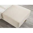 thumbnail image 6 of Modern Velvet Chaise Lounge Chair (Beige) - L58.3" x W27.55" x H26.38", 6 of 9