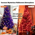 thumbnail image 6 of Infans 7ft Pre-lit Purple Halloween Christmas Tree w/ Orange Lights Pumpkin Decorations, 6 of 7