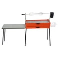 thumbnail image 6 of BBQ Grill Charcoal Barbecue Grill Camping Barbecue Grill with Detachable Table, 6 of 21