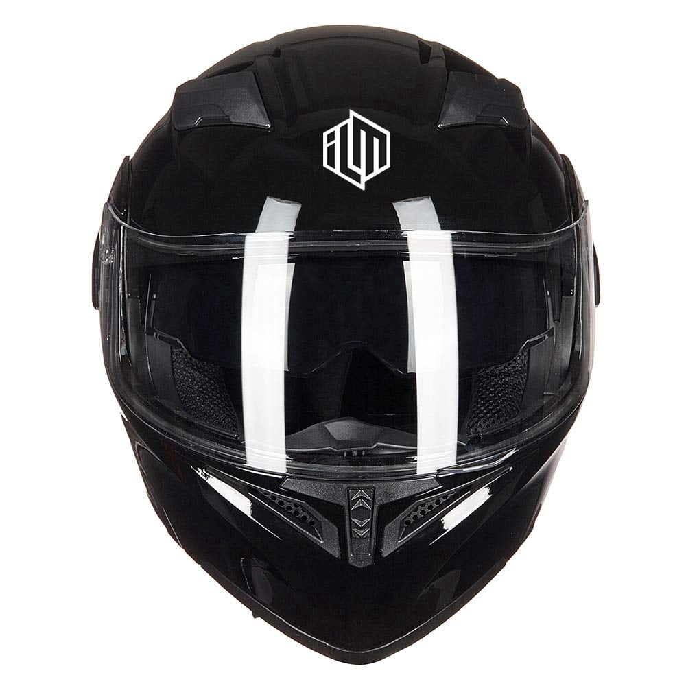 ILM Motorcycle Dual Visor Flip up Modular Full Face Helmet DOT Model 902/902L