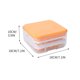 thumbnail image 3 of Fiudx Caja para Hacer Hielo, Bandeja de Hielo de Liberación Rápida, Diseño Flexible, Apilable, Fácil de Desmoldar, Sin Bpa, Ahorra Espacio, Limpieza Fácil, Barra para El Hogar, Tamaño 18 X 18 X 10 Cm, 3 of 5