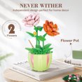 thumbnail image 3 of MACTANO Plant Building Set Multiflora Bouquet Bonsai Plastic Toy Kit for Kid Adult Multicolor 330PCS, 3 of 7