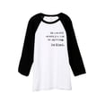 thumbnail image 1 of In A World Where You Can Be Anything Be Kind Unisex 3/4 Sleeves Baseball Raglan T-Shirt Tee White Bl, 1 of 4