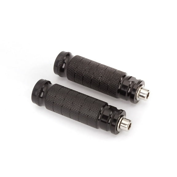 8mm Motorcycle Long Rearsets Footrest Footpegs Foot pegs Pedal Universal Black