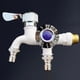 thumbnail image 4 of Grifos de agua de baño 1 en 2 salidas Grifos de repuesto para lavadora (blanco) Likrtyny Libre de BPA, 4 of 6