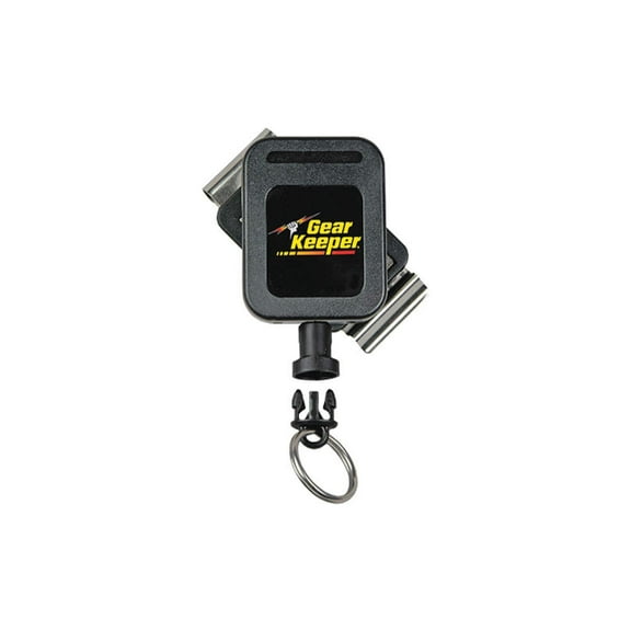 Gear Keeper Retractable Keychain With Stainless Steel Rotating Clip - Split Ring Tactical Keychain for Keys & Badges - Holds Up to 14 Equipment Keys - Medium Force, 36-Inch Extension - USA Made CA1