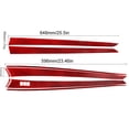 thumbnail image 3 of Real Bright Soft Car Interior Carbon Fiber Sticker Decoration8Pcs Red Carbon Fiber Interior Door Panel Cover For Infiniti G37 SedanAuto Car Protection Interior Accessories, 3 of 8
