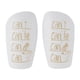 thumbnail image 3 of Mini espinilleras de fútbol ligeras y compactas con almohadillas para las piernas, material de PU. Xs oro blanco, 3 of 9