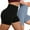 Black+Blue, variant on GAI YI 2-Pack Biker Shorts for Women, Anti-Chafing Workout Shorts - Multiple Colors , Black & Purple, Size S
