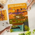 thumbnail image 2 of Lantern Press 1000 Piece Jigsaw Puzzle, HaleakalÄ National Park, Hawaii, Geometric National Park Series, 2 of 5
