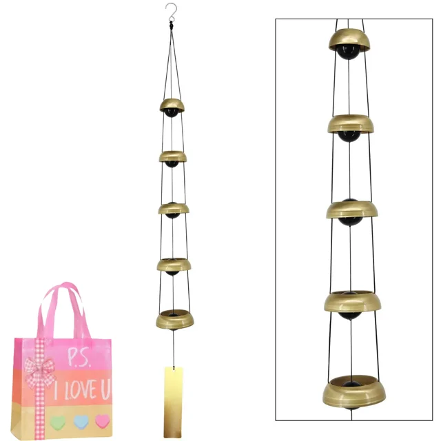 Chimes Signature Collection, Quintet Copper, Wind Bells for Outdoor, Patio, Home or Garden Décor (1pc