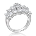 thumbnail image 2 of Jay Heart Designs 925 Sterling Silver Simulated White Diamond Cocktail Ring, 2 of 2