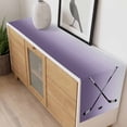 thumbnail image 4 of Purple Ombre Table Runner - 60 Inch Long, Kitchen Dining Table Runner Dresser Scarves, Black Hockey Sticks Minimalist Style Farmhouse Decor for Coffee Tables Wedding Party Banquet, 4 of 8