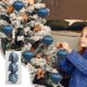 thumbnail image 1 of Bola de Navidad de Vidrio Resistente a la Fractura, Adornos de Navidad de Forma Cebolla, Pintados para Árbol de Navidad, también para Decoración de Fiesta, 3 piezas, Adornos de Navidad de, 1 of 9