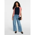 thumbnail image 3 of Time and Tru Women's Slim Fit Crewneck Tee with Short Sleeves, Sizes XS-XXXL, 3 of 6
