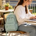 thumbnail image 5 of Lightweight Back to School Bag,Unisex Backpack,Zipper Multi-compartment,Adjustable Shoulder Strap,Everyday Carry on Travel Daypack, 5 of 12