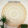 thumbnail image 4 of Tapiz estético con diseño degradado hecho a mano, tapiz multiusos para decoración de habitaciones, decoración elegante resistente a la intemperie, estilo tradicional indio, serigrafiado, fabricación, 4 of 5