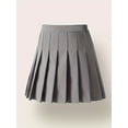 thumbnail image 5 of Girls' Pleated Skirt With Safety Shorts Solid Color School Uniform Style Summer Party Performance Mini Skirt Black - Suitable For Party Occasions, 5 of 5