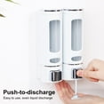 thumbnail image 2 of 400ml Liquid Soap Dispenser Sturdy Press Type Wall Mounted Hand Wash Soap Dispenser for Bathroom, 2 of 8