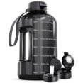 thumbnail image 1 of Botella de agua AQUAFIT de 1 galón con marcador de tiempo sin BPA, gris, 1 of 6