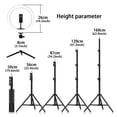 thumbnail image 4 of 10.2 Selfie Ring Light w/ Tripod Stand & Phone Holder 3 Modes 10 Brightness Level 120 LED Bulbs Dimmable Selfie Ringlight for Live Stream Makeup YouTube Video Photography Shooting, 4 of 6