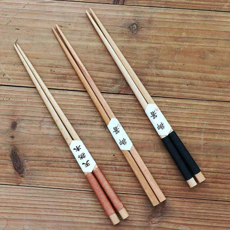 1 Pair Handmade Bamboo Japanese Natural Wood Chopsticks Sushi Food Wooden  Chop sticks