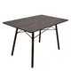 thumbnail image 2 of Comedor Oslo Rectangular Nogal para 4 Personas Sillas Oslo Azul, 2 of 7