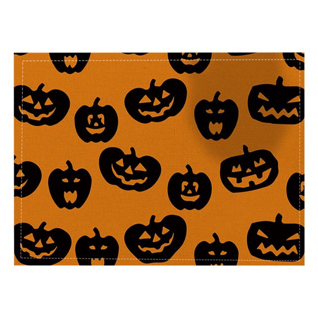 Manteles individuales de Halloween, mesa de comedor, mesa de centro, decoraciones para fiestas, manteles individuales, tapetes aislantes del calor, manteles de lino con impresión digital