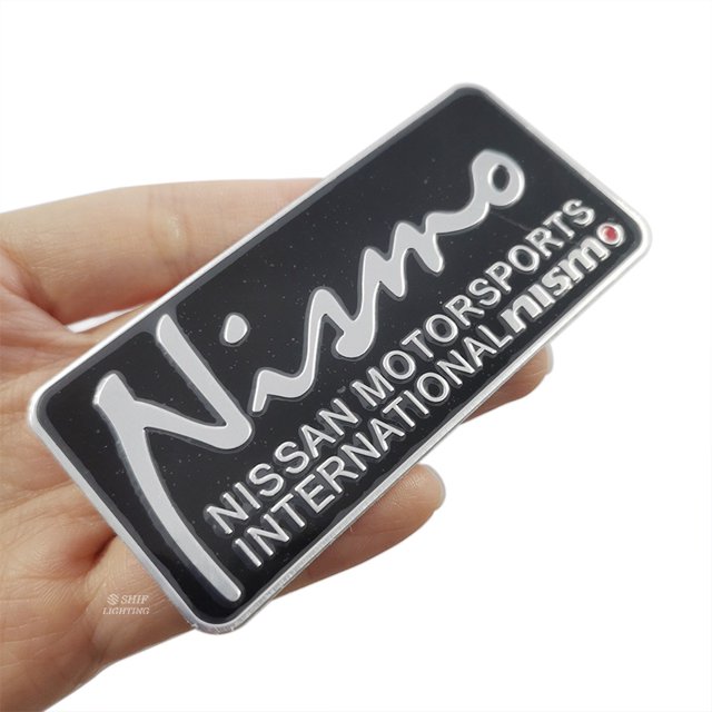 1 x Aluminio NISMO Nissan Motorsports Logo Coche Auto Decorativo Emblema Insignia Pegatina Para huangjie unisex