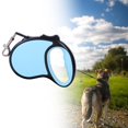 thumbnail image 3 of Correa retráctil para perros Correa extensible Cinta de Bloqueo y liberación de un botó perros , Azul 5m Sunnimix Correa retráctil, 3 of 8