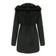 thumbnail image 3 of Chaquetas para mujer Moda Casual Invierno Sólido Con capucha Cordón Cintura Cremallera Abrigo acolchado Blusa Odeerbi ODB-3, 3 of 4
