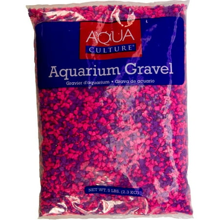 Aqua Culture Aquarium Gravel, Neon Princess, 5 lb