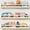 White and Natural, variant on Natural Wood Wall Bookshelf for Kids Bedroom Set of 3, 24 Inch Wooden Floating Nursery Book Shelves for Baby Boy Girl Room, Wall Mounted Toddler Book Shelf for Toy Organizers and Storage