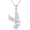 Eagle, variant on Animals Moonstone Pendant Necklaces, 925 Sterling Silver Owl/Dragon/Hummingbird/Phoenix/Butterfly Necklace for Women, Moonstone Jewelry Gift for Mother Wife Lover, Birthday Christmas Anniversa